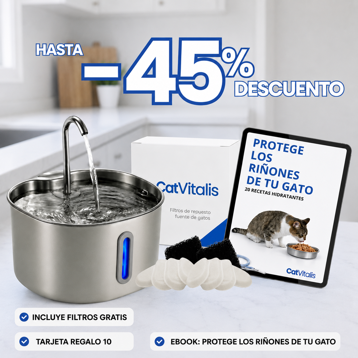 Protege a tu gato de la deshidratación y los problemas urinarios
